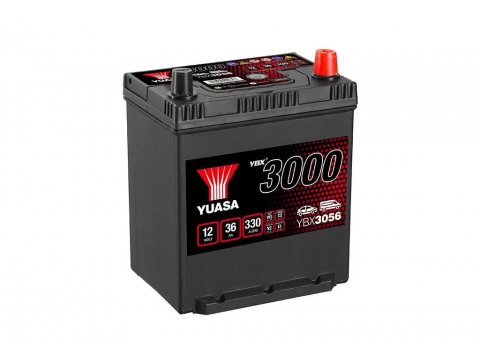 YUASA YBX3056 40Ah 330CCA 054H Car Battery YUASA YBX3056 40Ah 330CCA 054H Car Battery