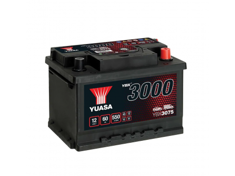 YUASA YBX3075 60Ah 550CCA 075 Car Battery