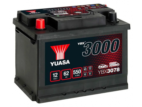 YUASA YBX3078 60Ah 550CCA 078 Car Battery