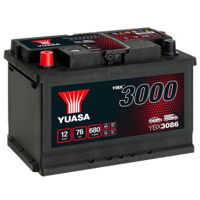 YUASA YBX3086 75Ah 650CCA 086 Car Battery