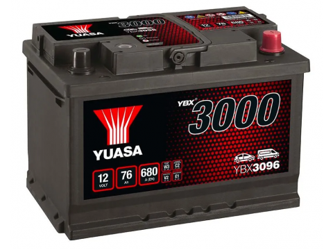 YUASA YBX3096 75Ah 650CCA 096 Car Battery YUASA YBX3096 75Ah 650CCA 096 Car Battery