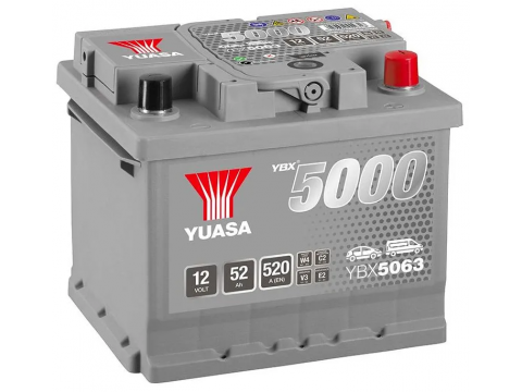 YUASA YBX5063 50Ah 480 CCA Car Battery