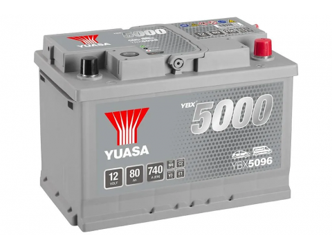 YUASA YBX5096 80Ah 740CCA 096 Car Battery