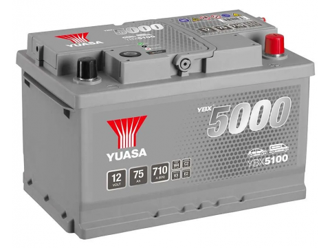 YUASA YBX5100 75Ah 680CCA 100 Car Battery YUASA YBX5100 75Ah 680CCA 100 Car Battery