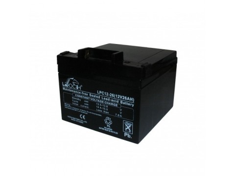Leoch LPC12-26 Golf Trolley Battery (12V 26AH) (26-12)(AGM28EV)