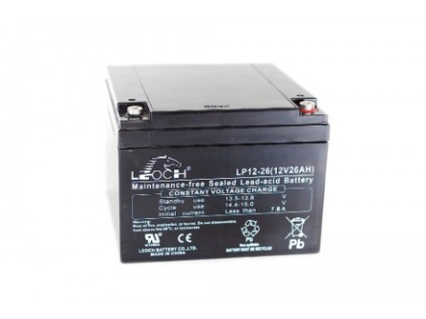 Leoch LPC12-26 Mobility Battery (12V 26AH) (26-12)(AGM28EV) Leoch LPC12-26 Mobility Battery (12V 26AH) (26-12)(AGM28EV)