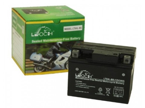 Leoch YTX4L-BS 12v 3Ah Motorcycle Battery
