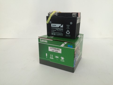 Lucas YTX4LBS 3Ah  Motor Cycle Battery