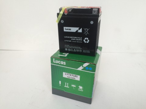 Lucas YTX7LBS 6Ah  Motor Cycle Battery