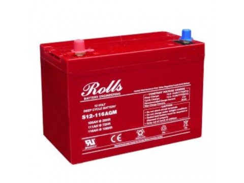 Rolls 12V S12-116AGM Deep Cycle Battery S12116AGM NB QUANTITY DISCOUNTS APPLY Rolls 12V S12-116AGM Deep Cycle Battery S12116AGM NB QUANTITY DISCOUNTS APPLY
