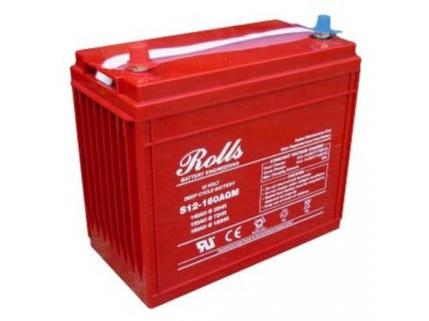 Rolls 12V S12-160AGM Deep Cycle Battery (S12160AGM) NB QUANTITY DISCOUNTS APPLY TO THIS ITEM Rolls 12V S12-160AGM Deep Cycle Battery (S12160AGM) NB QUANTITY DISCOUNTS APPLY TO THIS ITEM