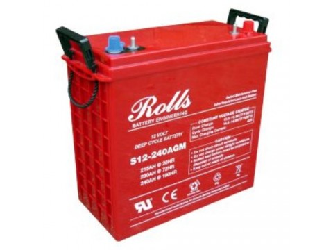 Rolls 12V S12-240AGM Deep Cycle Battery (S12240AGM) (J185) Rolls 12V S12-240AGM Deep Cycle Battery (S12240AGM) (J185)