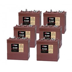 6 x T105 6v 225Ah Golf Buggy Batteries (T-105) t105
