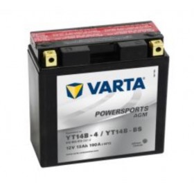 Varta YT14B-BS Funstart AGM Motorcycle Battery (512 903 013) (YT14BBS) (YT14B-4) 12V 12Ah