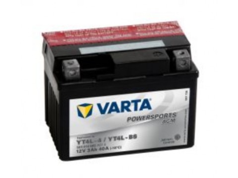 Varta YT4L-BS Funstart AGM Motorcycle Battery (503 014 003) (YTX4LBS) (YTX4L-BS) 12V 3Ah