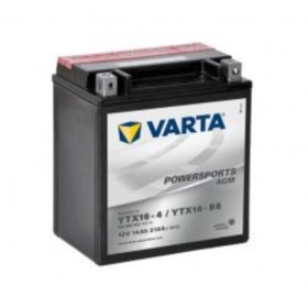 Varta YTX16-BS Funstart AGM Motorcycle Battery (514902022) (YTX16BS) 12V 14Ah