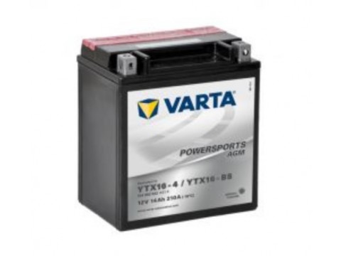 Varta YTX16-BS Funstart AGM Motorcycle Battery (514902022) (YTX16BS) 12V 14Ah Varta YTX16-BS Funstart AGM Motorcycle Battery (514902022) (YTX16BS) 12V 14Ah