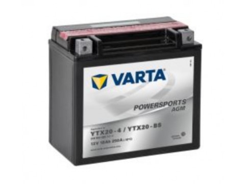 Varta YTX20-BS Funstart AGM Motorcycle Battery (518 902 026) (YTX20BS) 12V 18Ah Varta YTX20-BS Funstart AGM Motorcycle Battery (518 902 026) (YTX20BS) 12V 18Ah