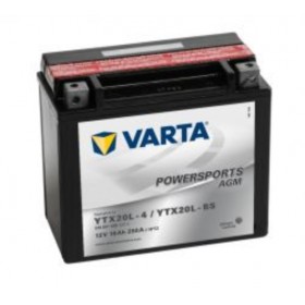 Varta YTX20LBS Funstart AGM Motorcycle Battery 518901026 12V 18Ah