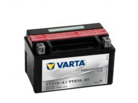 Varta YTX7A-BS Funstart AGM Motorcycle Battery (506 015 005) (YTX7ABS) 12V 6Ah Varta YTX7A-BS Funstart AGM Motorcycle Battery (506 015 005) (YTX7ABS) 12V 6Ah