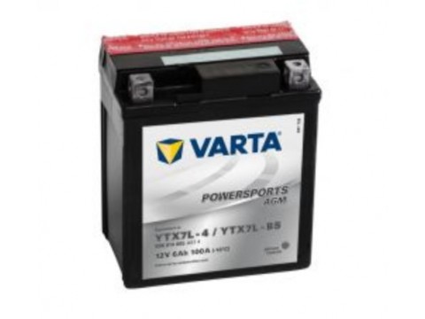Varta YTX7L-BS Funstart AGM Motorcycle Battery (506 014 005) (YTX7LBS) 12V 6Ah Varta YTX7L-BS Funstart AGM Motorcycle Battery (506 014 005) (YTX7LBS) 12V 6Ah