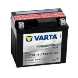 Varta TTZ7S-BS Funstart AGM Motorcycle Battery (507 902 011) (YTZ7SBS) 12V 5Ah