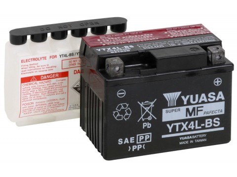 Yuasa YTX4LBS 12v 3.2Ah AGM Motorcycle Battery ( YT4LB-S) Yuasa YTX4LBS 12v 3.2Ah AGM Motorcycle Battery ( YT4LB-S)