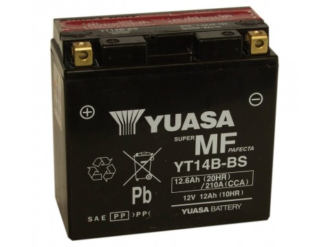 Yuasa YT14BBS 12v 12.6Ah AGM Motorcycle Battery Yuasa YT14BBS 12v 12.6Ah AGM Motorcycle Battery
