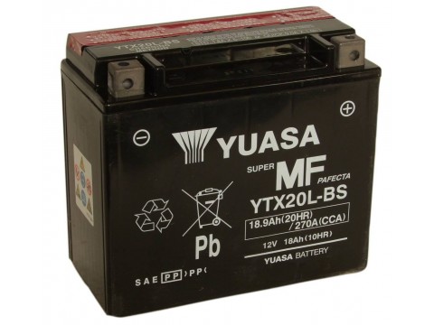 Yuasa YTX20LBS 12v 18.9AQh AGM Motorcycle Battery Yuasa YTX20LBS 12v 18.9AQh AGM Motorcycle Battery