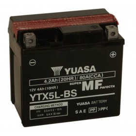 Yuasa YTX5LBS 12V 4.2Ah AGM Motorcycle Battery