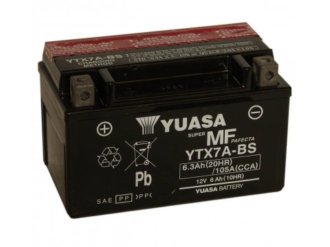 Yuasa YTX7ABS 12v 6.3Ah Motorcycle AGM Battery
