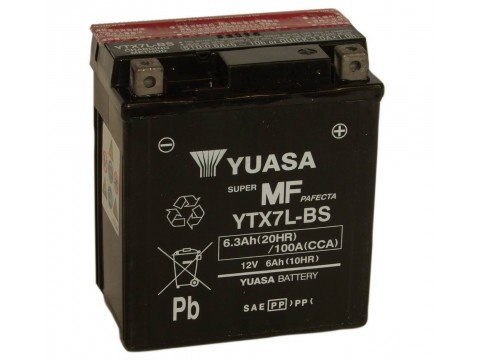 Yuasa YTX7LBS 12v 6.3Ah Motorcycle AGM Battery Yuasa YTX7LBS 12v 6.3Ah Motorcycle AGM Battery