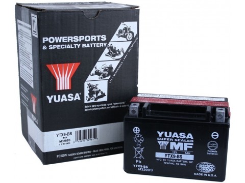 Yuasa YTX9BS 12v 8.4Ah AGM Motorcycle Battery