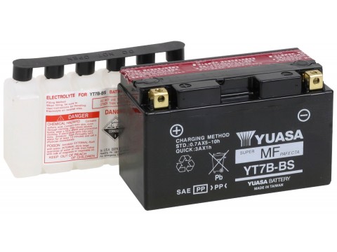 Yuasa YT7BBS 12v 6.8Ah AGM Motorcycle Battery