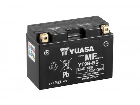 Yuasa YT9BBS 12V 8.4Ah AGM Motorcycle Battery